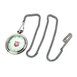 Silver Color Clock with Chain