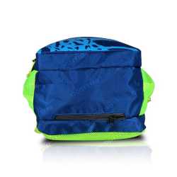 Multi-zipper Designed Blue Backpack
