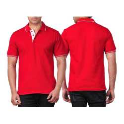 Ultra Cotton Mens Collar with Piping T-Shirt