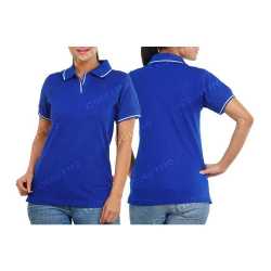 Comfort Zone Polo Womens Collar with Piping T-Shirt