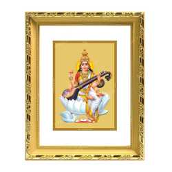 Swaraswathi 24ct Gold Foil with DG Frame 1