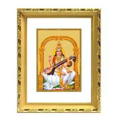Swaraswathi 24ct Gold Foil with DG Frame 2