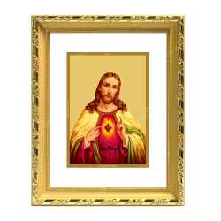 Jesus 24ct Gold Foil with DG Frame 