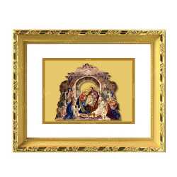 Bethlehem Nativity of Jesus 24ct Gold Foil with DG Frame 