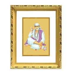 Sai Baba 24ct Gold Foil with DG Frame 3