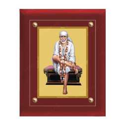 Sai Baba 24ct Gold Foil with MDF Frame 2