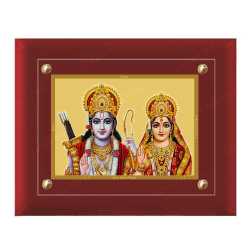 Raman Seetha 24ct Gold Foil with MDF Frame 