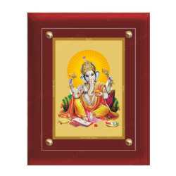 Lord Ganesha 24ct Gold Foil with MDF Frame 2