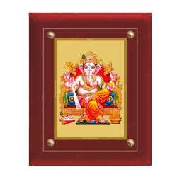 Lord Ganesha 24ct Gold Foil with MDF Frame 3