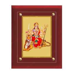 Maa Durga 24ct Gold Foil with MDF Frame 2
