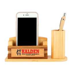 Wooden Pen Holder with  Mobile Holder
