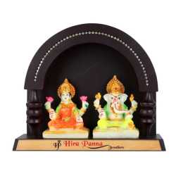 Lord Lakshmi and Lord Ganesha Wooden Table Top