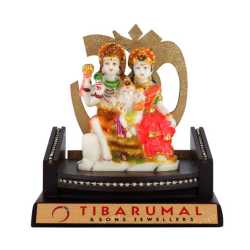 Lord Siva & Parvathi Wooden Table Top