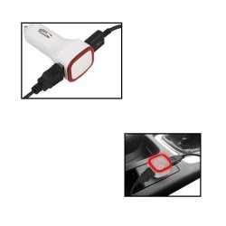 12V Two way USB Car Charger