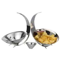 Stainless steel snack serving Bowl set