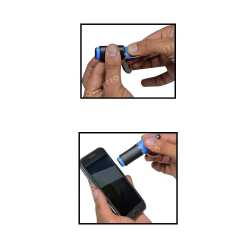 Bottle Shape Keychain with Stylus and Screen Cleaner