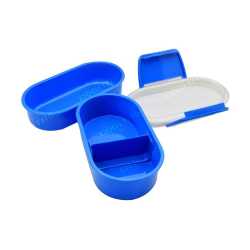 Clip lock lunch box ( 2 Box ) With Adjustable Partition.